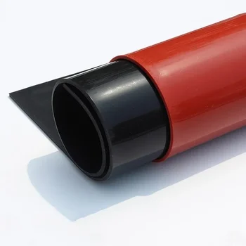 1 мм / 2 мм красный/черный лист силиконовой резины 250X250 мм Черный силиконовый лист, резиновый матовый, силиконовая пленка для термостойкости