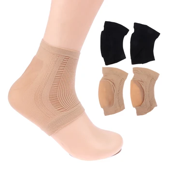1 пара Подушка для восстановления кожи Носки Полярда Силиконовые носки для пятки Эластичная ткань с защитой от трещин для ног Обезболивающие подушечки Пятка Протектор