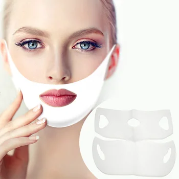 1 шт. 4D Лифтинг Маска для лица Укрепляющая Висячие уши Морщины на подбородке Антивозрастная увлажняющая маска для лица Женщины Уход за кожей