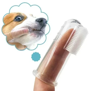 10 шт Зубная щетка для пальцев, зубная щетка для чистки полости рта, зубная щетка для домашних животных Товары для собак Товары для домашних животных