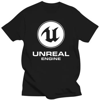 100% хлопок унисекс футболка Unreal Engine Разработчик Программист Программист Видеоигры Силуэт Произведение искусства Подарочная футболка