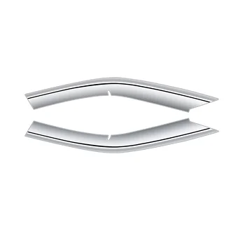 2 шт. Серебристый передний бампер Верхняя решетка радиатора Молдинг крышки Отделка автомобиля Стайлинг автомобиля для Toyota Prius 60 серии 2022-2023