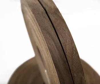 20 метров / ролик Ширина: 20 мм Толщина: 0,5 мм Натуральный черный орех Кромка из массива дерева Кромка Валик для деревянного шпона