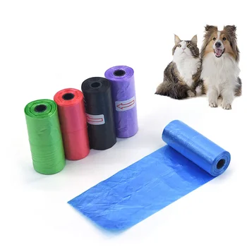 20 рулонов Мешок для мусора для домашних животных Одноразовый печатный мешок для собачьих какашек Мешок для фекалий для собак Гигиенические чистящие средства для домашних животных