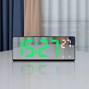 2023 Авто Креативная подсветка Температура Календарь Номер Часы Большое Число Электронные Часы Светодиодный Цифровой Будильник
