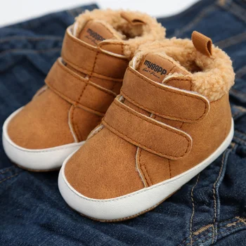 2023 Осенне-зимняя детская обувь Зимние сапоги для новорожденных Зимние сапоги для мальчика и девочки Крытые плюшевые согревающие детские сапоги Toddler Casual First Walker Shoes