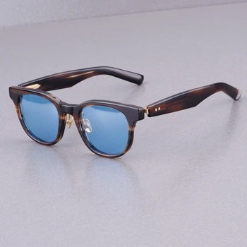 2023 Роскошные винтажные модные солнцезащитные очки из твердого ацетата NP-152 Ретро Квадратный дизайн UV400 Поляризованное рукоделие Женщины Мужчины Высокое качество