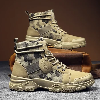 2024 Новые мужские военные тактические мужские ботинки Special Force PU Leather Водонепроницаемые ботинки для боя в пустыне Армейские рабочие мужские ботинки EVA