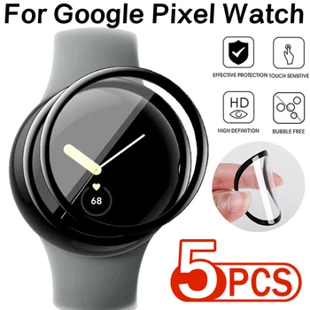 3D изогнутая защитная пленка для экрана для Google Pixel Watch 2 Гибкая мягкая защитная пленка HD с полным покрытием от царапин для Pixel Watch2