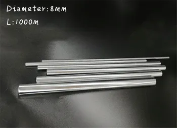 4 шт./лот закаленный круглый вал с линейным перемещением для ЧПУ DIY длиной 1000 мм диаметром 8 мм закаленный хромированный стержень