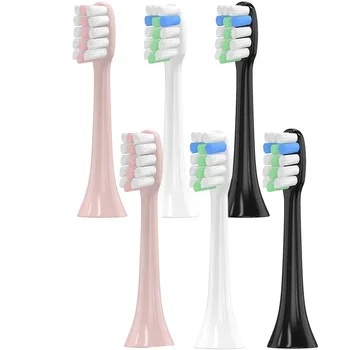 4 шт. Сменные насадки для зубных щеток, совместимые с Xiaomi SOOCAS X3 SOOCARE Электрическая зубная щетка Круглый пакет уплотнения головки щетки
