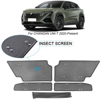 4PCS Автомобильная защитная крышка воздухозаборника с защитой от насекомых для CHANGAN UNI-T 2020-2025 Airin Insert Net Vent Racing Grill Filter Аксессуар