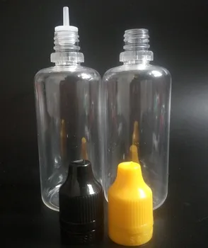  50 мл E жидкая пустая бутылка ПЭТ пластиковые бутылки-капельницы с длинными тонкими кончиками игл Уплотнение с контролем вскрытия и защита от детей Ca