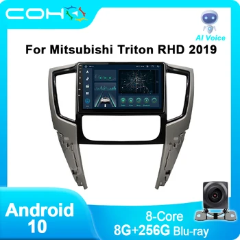 8G + 256G COHO для Mitsubishi Triton RHD 2019 Gps Навигация Радио Автомобильный мультимедийный плеер Android 10.0 Octa QLED Экран 1280 * 720