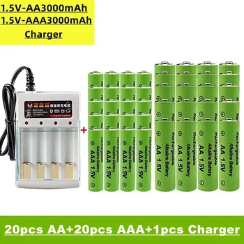 AA + AA щелочная аккумуляторная батарея, 1,5 В, 3000 мАч, обычно используется для мышей, электрических игрушек, будильников, пультов дистанционного управления и т. Д