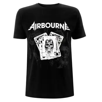 Airbourne Игральные карты Черная официальная футболка мужская футболка