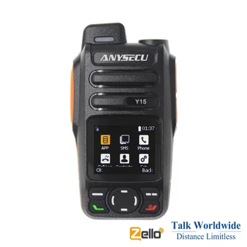 ANYSECU Y15 4G LTE Сетевое радио Android 5.1 4000 мАч Батарея POC GPS Смартфон Работа с приложением Zello PTT