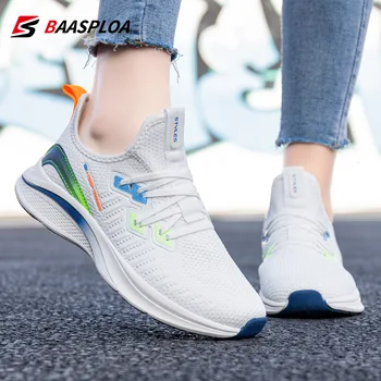 Baasploa Женская беговая обувь сетчатые дышащие спортивные кроссовки для женщин легкая комфортная обувь для ходьбы нескользящая бесплатная доставка