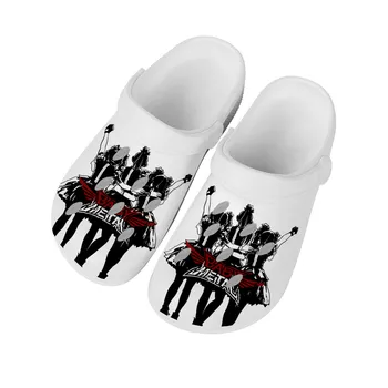 Babymetal Рок-группа Поп-мода Домашние сабо Изготовленная на заказ водная обувь Мужская женская подростковая обувь Сабо Дышащий пляж Дыра Тапочки