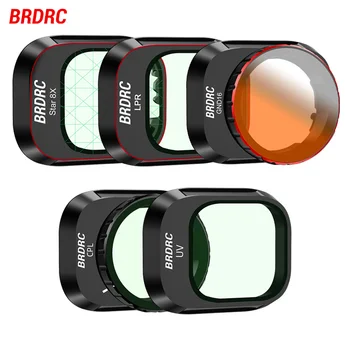 BRDRC Фильтр объектива для DJI Mini 4 Pro, LPR / Star 8X / GND16 / VND Набор фильтров для объектива Алюминиевая рама Аксессуары для дронов из оптического стекла