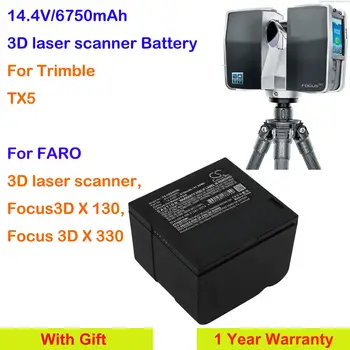 Cameron Sino 6750 мАч ACCSS6001 аккумулятора для лазерного 3D-сканера FARO, Focus3D X 130, Focus 3D X 330, для Trimble TX5