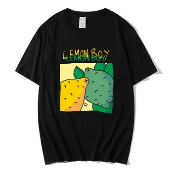 Cavetown Lemon Boy Мультяшный принт Футболки для фанатов Мужские мультяшные графические футболки 100% хлопок Летняя одежда Музыкальные футболки для женщин