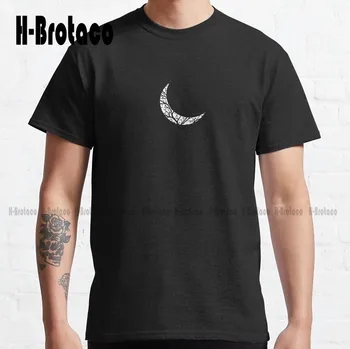 Crescent Moon Классическая футболка на заказ Aldult Teen Унисекс Футболки с цифровой печатью Футболка для мужчин Xs-5Xl Дышащий хлопок Новый