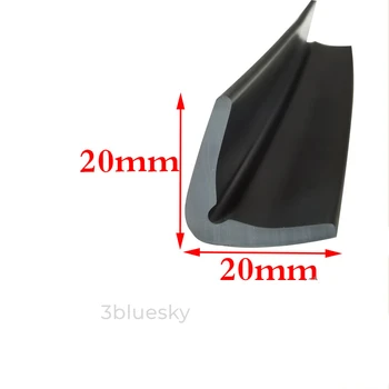  Custom Rubber L Strip Angle Protecor Edge Enclosure Shield Collision Avoidance Прокладка Огнестойкая 20x20 мм Черный