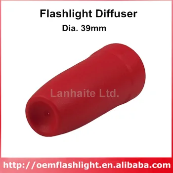 D39 Рассеиватель фонаря -красный (внутренний диаметр 35 мм)