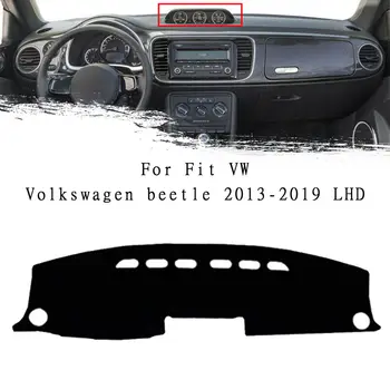 DashMat Крышка приборной панели Нескользящая накладка на солнцезащитный козырек для VW Volkswagen Beetle 2013-2019