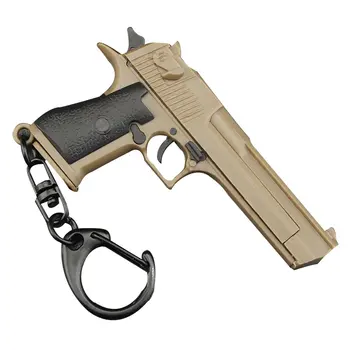 Deagle Брелок для ключей Mini Deagle Gun Пистолет Форма Тактический брелок Подвижный слайд и украшения для журналов Подарочный брелок для ключей
