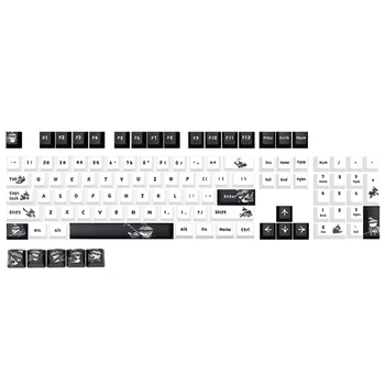 Dropship DIY клавиатура 109 для колпачков клавиш OEM Kungfu Panda PBT краситель сабвуфер для вишни MX Swit
