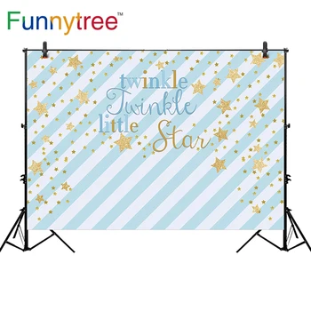 Funnytree фон для фотостудии twinkly twinkle litter звезда синие полосы декор для мальчика фотография фон фотоколл