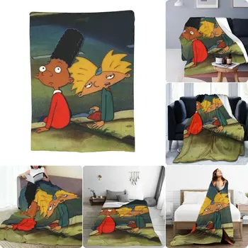 Hey Arnold Ультрамягкое микрофлисовое одеяло Осеннее покрывало Высококачественный декоративный диван