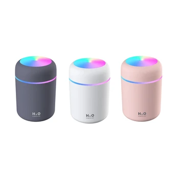 HOT!-Красочный мини-увлажнитель воздуха, настольный увлажнитель воздуха USB для офиса, спальни и т. Д. (С 4 запасными ватными палочками)