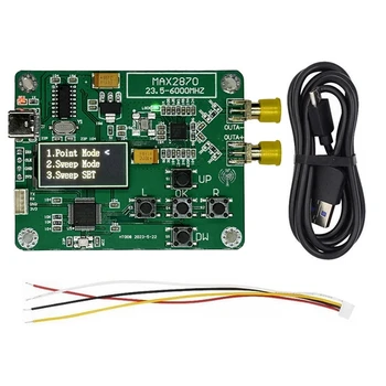 HT008 Источник сигнала MAX2870 STM32 Генератор сигналов 23,5-6000 МГц Источник сигнала поддерживает режим точки / Простота в использовании