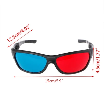 ioio Красно-синие 3D-очки/голубые анаглифы Простой стиль 3D-очки 3D-игры для 3D-фильмов для различных требований к просмотру 3D-очков для фильмов