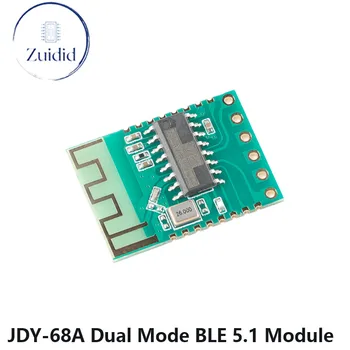 JDY-68A Двухрежимный Bluetooth-совместимый BLE 5.1 Воспроизведение аудио Последовательный порт Низкое энергопотребление Ведомый UART Интерфейс Связь