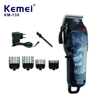 Kemei Машинки для стрижки волос Триммер 2200 мАч Аккумуляторная аккумуляторная бритва Светодиодный дисплей Триммер для стрижки для мужчин Отец Муж Парень