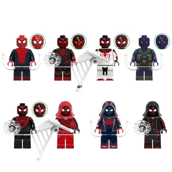 Marvel Человек-паук анимация периферийный мультфильм собранные игрушки ручной работы творческая модель украшение детские игрушки праздничный подарок