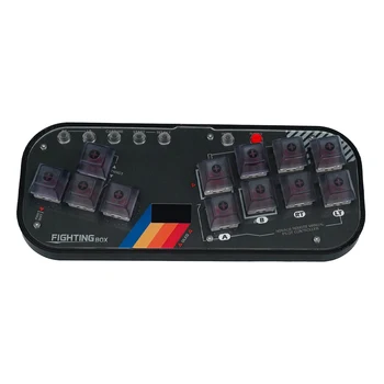 Mini Hitbox Flatbox WASD SOCD Fighting Stick SallyBox LED Light Controller Игровой контроллер для ПК/PS3/PS4/Switch