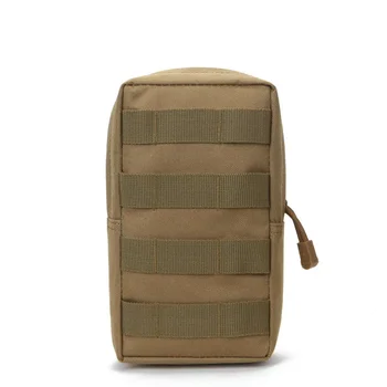 Outdoor Tactical Molle Waist Bag 600D Oxford Khaki Military Storage Fanny Pack для охотничьего рюкзака Tactical Vest Attachment
