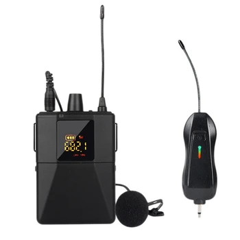RISE-Беспроводная петличная микрофонная система УВЧ-шумоподавления Точность защиты от помех для интервью на открытом воздухе в прямом эфире