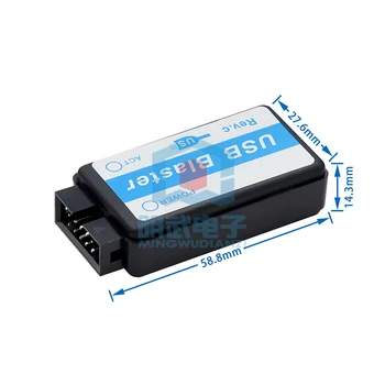 USB Blaster downloader (кабель для загрузки CPLD/FPGA) Интерфейс Mini USB