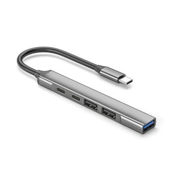 USB C HUB Type C 5-портовый мультисплиттерный адаптер OTG PD Быстрая зарядка для Xiaomi Lenovo для Macbook 13 15 Air PC