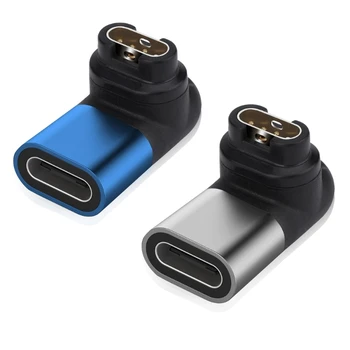 USB Type C на 4-контактный адаптер зарядного преобразователя для аксессуаров для умных часов Fenix 5X / 6 / 6S / 6X Дропшиппинг