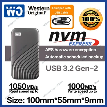 Western Original WO Black 500 ГБ Игровой диск 8 ТБ 4 ТБ 128 ТБ Внешний мобильный жесткий диск SDD Совместим с PS4, PS5, Xbox One, ПК, Mac