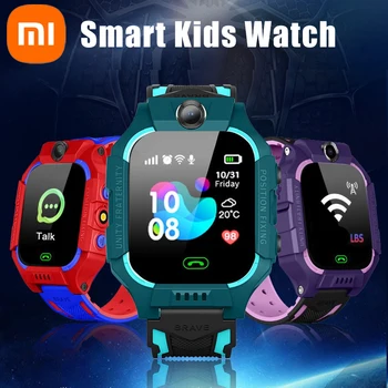 Xiaomi Детские смарт-часы Детская активность Часы Дети GPS SOS Водонепроницаемый SIM-карта Трекер Местоположение Детские часы для IOS Android