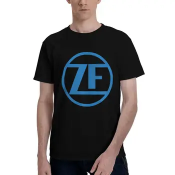 ZF Модная футболка с принтом из хлопка Мужская футболка Мужские топы Забавная футболка с коротким рукавом