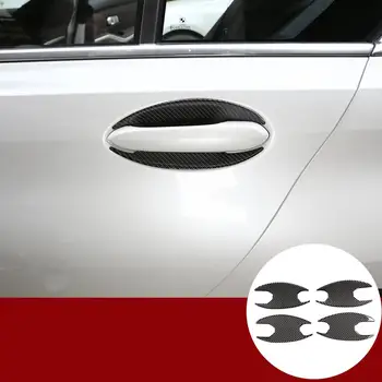 Аксессуары для экстерьера автомобиля для BMW 3 серии G20 G28 2019-2020 Настоящая наклейка из углеродного волокна 3D Крышка дверной чаши Отделка Авто Наклейка